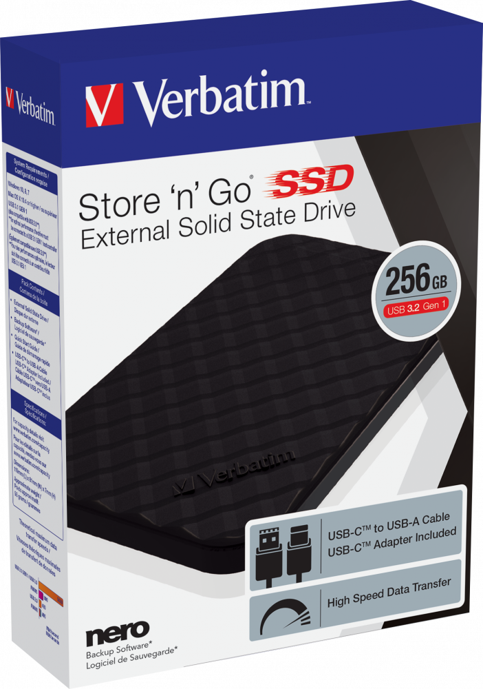 Store 'n' Go Portable SSD USB 3.2 GEN 1 256GB