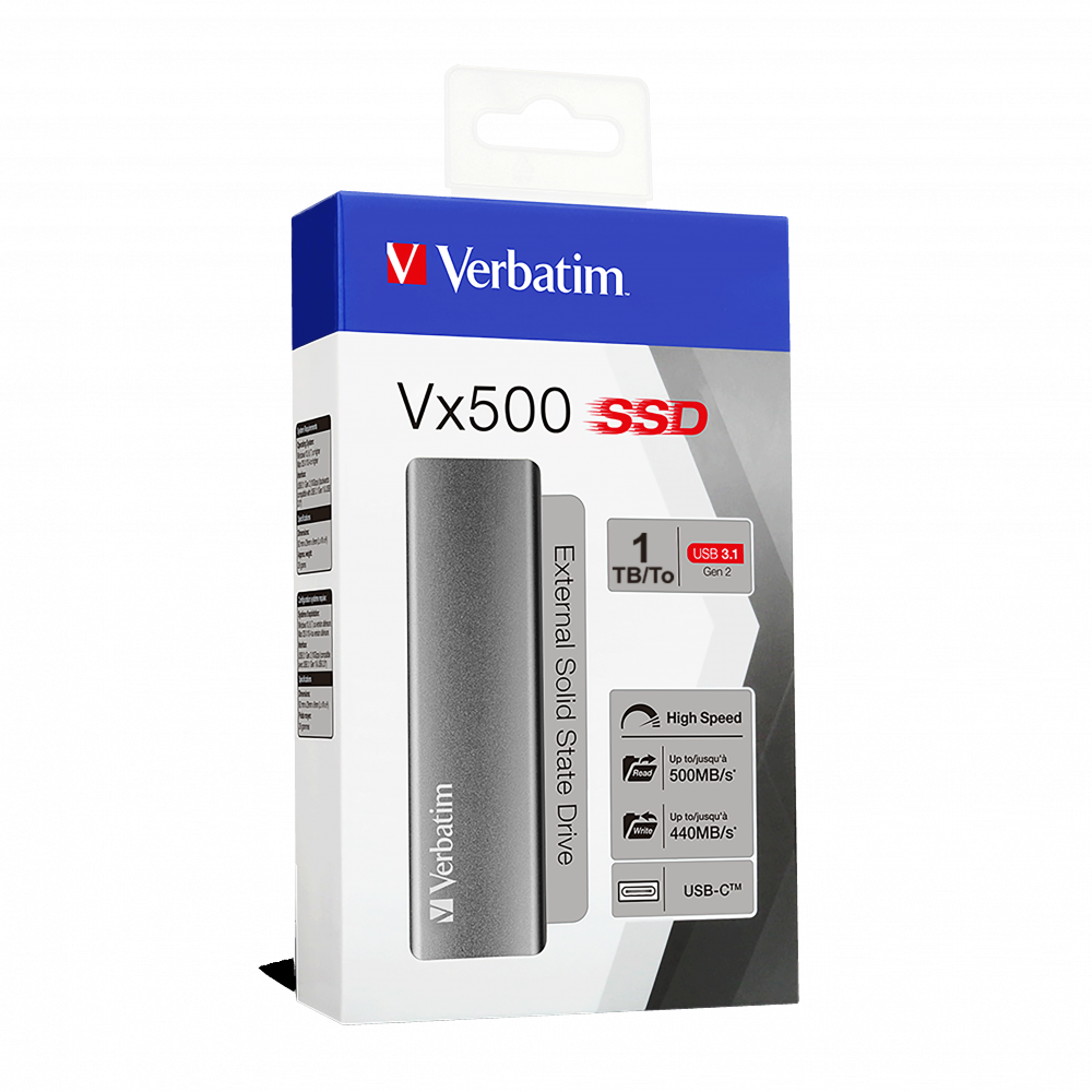 Vx500 External SSD USB 3.2 Gen 2 1TB